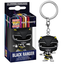 Funko Pop ! Keychain Tv Power Rangers 30Th (Black Ranger) Portachiavi Vinyl 4Cm