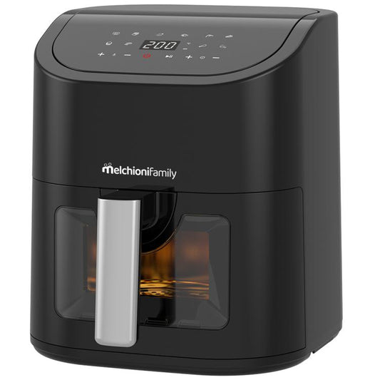 Melcioni Family Friggitrice Ad Aria Marianna 5.2L 1700W Senza Olio Nero Airfryer