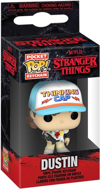 Funko Pop! Pocket Keychain - Netflix: Stranger Thing (Dustin) Serie Portachiavi