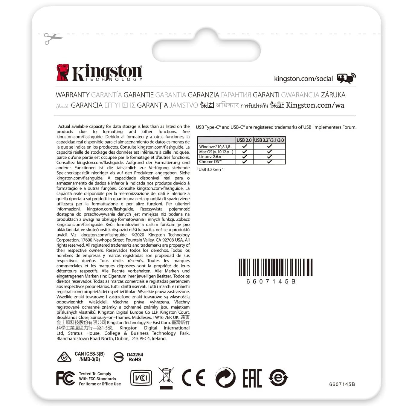 Kingston Pendrive 256GB DataTraveler USB-C 3.2 DT70/256GB Chiavetta Memoria Drive Flash Type C Nero