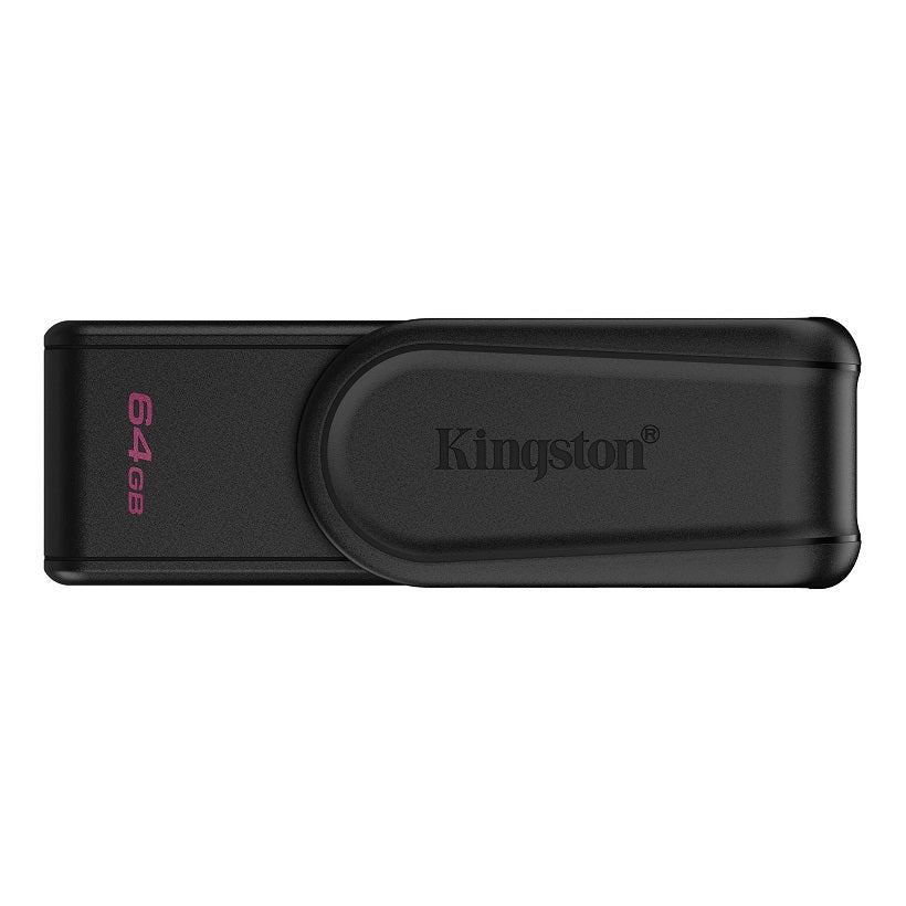 Kingston Pendrive 64GB DTXS/64GB DataTravel Exodia S USB-A 3.2 Chiavetta Type-A Memoria Drive Flash PC 200MB/s Nero/Nero