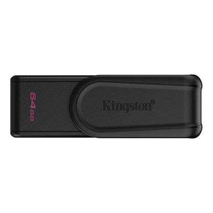 Kingston Pendrive 64GB DTXS/64GB DataTravel Exodia S USB-A 3.2 Chiavetta Type-A Memoria Drive Flash PC 200MB/s Nero/Nero