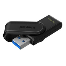 Kingston Pendrive 64GB DTXS/64GB DataTravel Exodia S USB-A 3.2 Chiavetta Type-A Memoria Drive Flash PC 200MB/s Nero/Nero