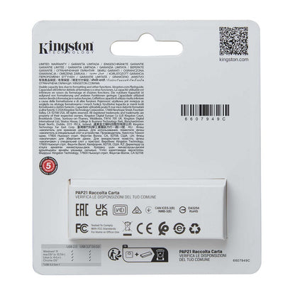 Kingston Pendrive 512GB DTXS/512GB DataTravel Exodia S USB-A 3.2 Chiavetta Type-A Memoria Drive Flash PC 200MB/s Nero/Giallo