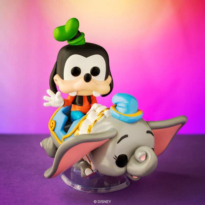 Funko Pop ! Walt Disney Wolrd 50 Anniversary Goofy With Dumbo (105) Vinyl Figure