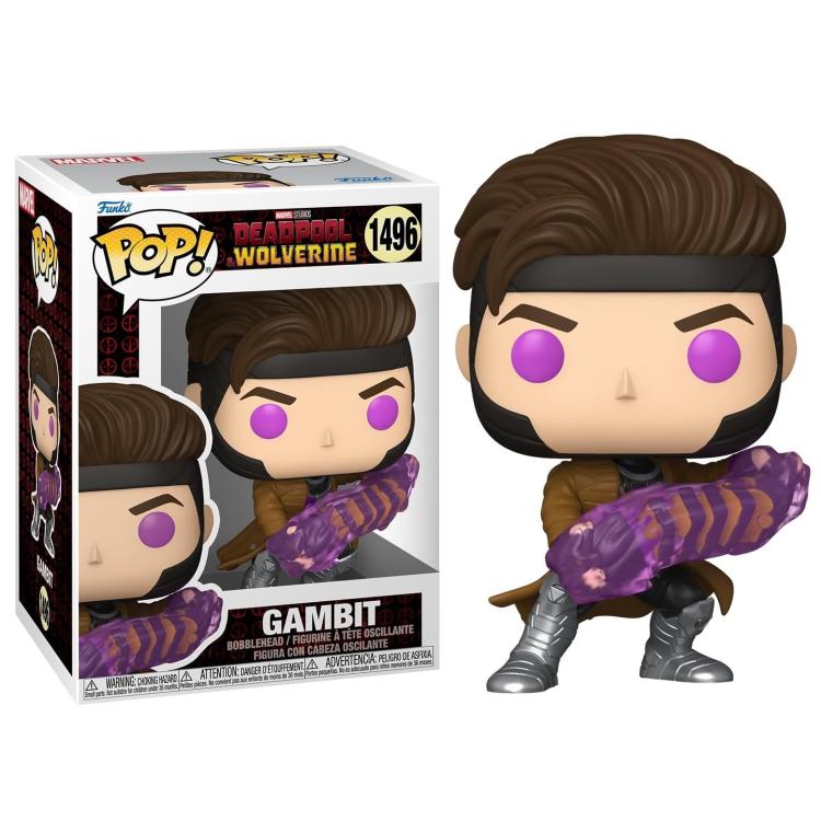 Funko Pop ! Marvel Studios - Deadpool & Wolverine (1496) Gambit Vinyl Figure 9Cm