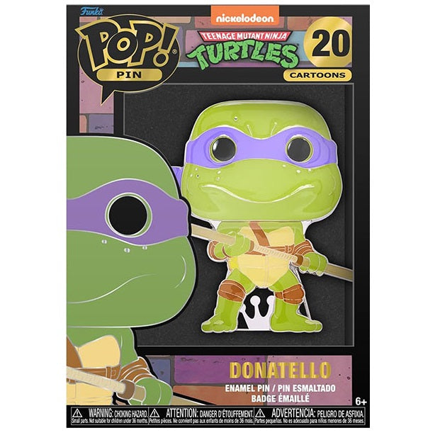 Funko Pop Pin ! Teenage Mutant Ninja Turtles (20) Donatello Figure Tmnt 9Cm