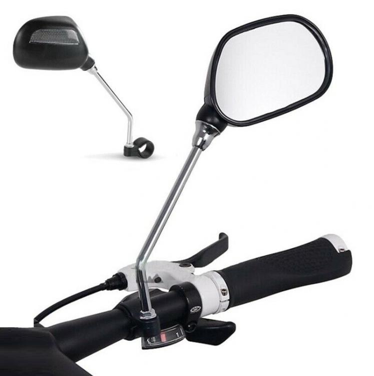COPPIA 2 SPECCHIETTI RIGIDO BICI RETROVISORE SPECCHIO BICICLETTA DESTRO/SINISTRO