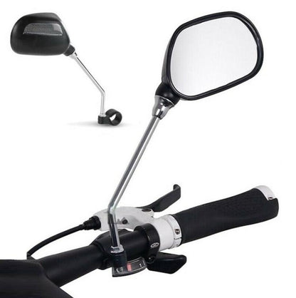 COPPIA 2 SPECCHIETTI RIGIDO BICI RETROVISORE SPECCHIO BICICLETTA DESTRO/SINISTRO