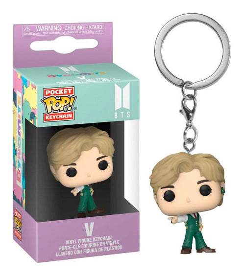 Funko Pop Portachiavi Bts Dynamite V Vinyl Keychain Action Figure Statuetta