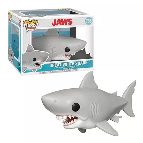 Funko Pop ! Movies - (758) Jaws (Lo Squalo) Figure Great White Shark Big 15Cm