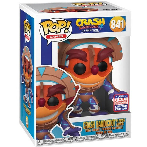 Funko Pop Crash Bandicoot 4 Crash In Mask Armor (841) Figure Limited Edtion 2021