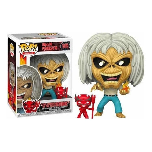 Funko Pop Rocks Iron Maiden 145 Eddie Number Of The Beast Vinyl Statuetta Nuovo