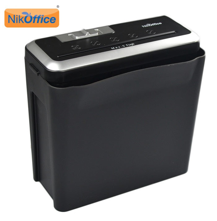 Nikoffice Distruggi Documenti Tritacarte 5 Fogli A4 Cestino 8.5L Trita Fogli Pc
