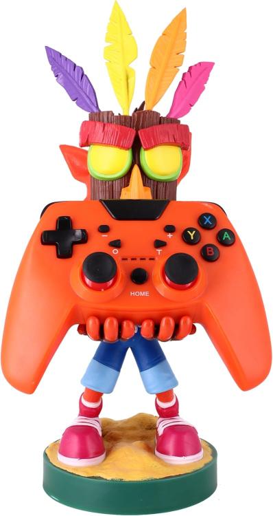 Cable Guys - Crash Bandicoot (Aku) Statuetta Base Ricarica Smartphone Controller