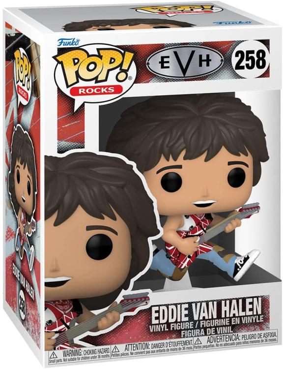 Funko Pop ! Rocks Evh - Eddie Van Halen With Guitar (258) Vinyl Figure Music Pop
