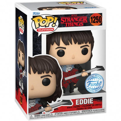 Funko Pop ! Tv Netflix Stranger Things S4 - (1250) Eddie W/ Guitar Special 9Cm
