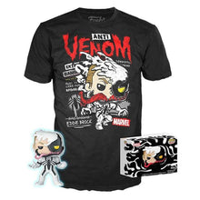 Funko Pop ! Tees Marvel Anti Venom (401) Eddie Brock Figure Gitd 9Cm + T-Shirt M