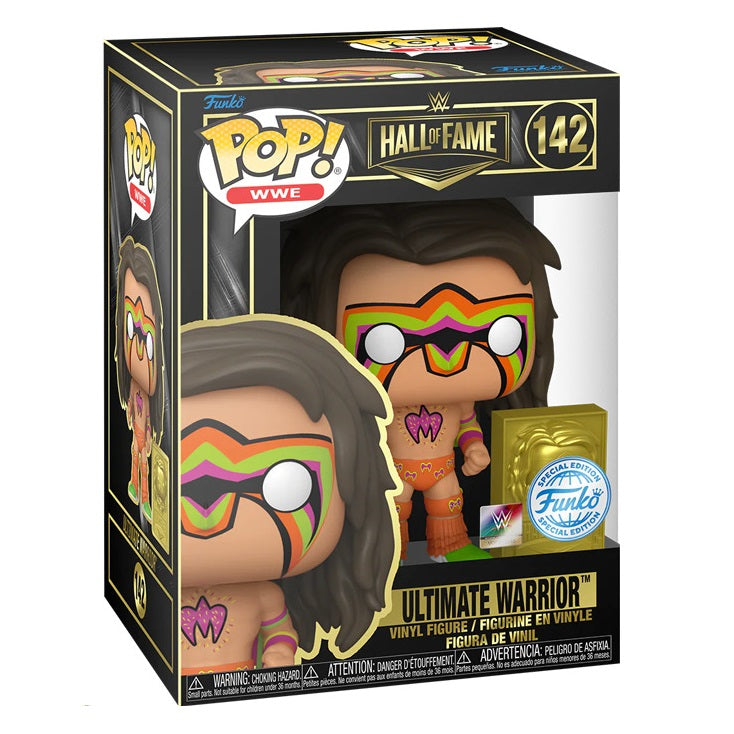 Funko Pop ! Wwe Hall Of Fame (142) Ultimate Warrior Special Edition Figure 9Cm
