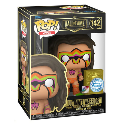 Funko Pop ! Wwe Hall Of Fame (142) Ultimate Warrior Special Edition Figure 9Cm