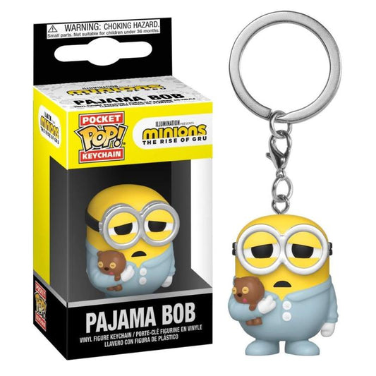 Funko Pop ! Keychain Pocket Minions 2 The Rise Of Gru (Pajama Bob) Portachiavi