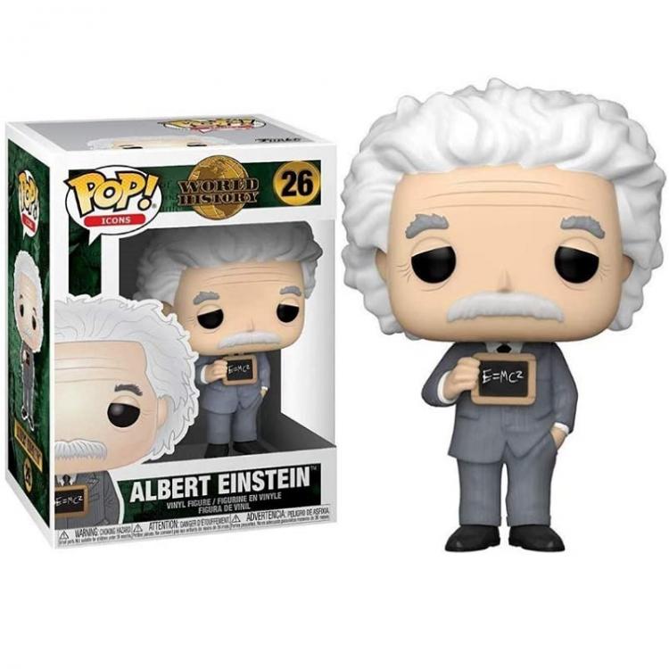 Funko Pop ! Icons World History - (26) Albert Einstein Vinyl Figure 9Cm Nuovo