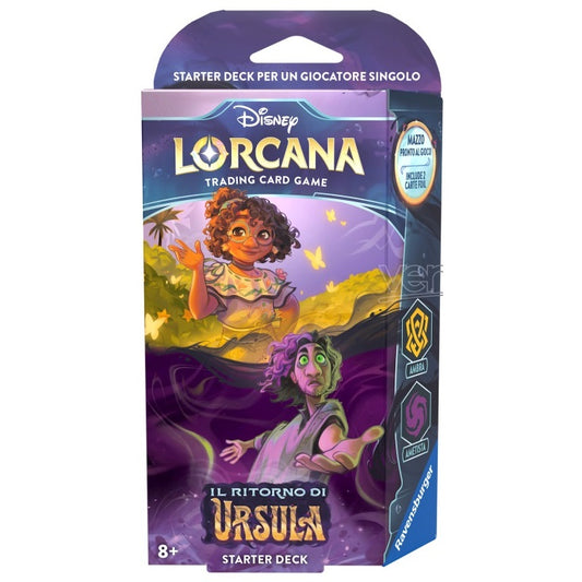 Disney Lorcana "Il Ritorno Di Ursula" Starter Deck (Encanto) Ambra/Ametista Ita