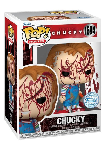Funko Pop ! Movies Horror Bride Of Chucky (1673) - Chucky Bloody Special Ed 9Cm