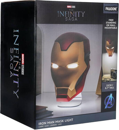 Paladone Marvel Iron Man Mask Light Lampada Tony Stark Face Helmet Avengers