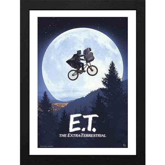 ABYSTYLE - E.T. EXTRATERRESTRE (MOON) POSTER INCORNICIATO QUADRO STAMPA CORNICE