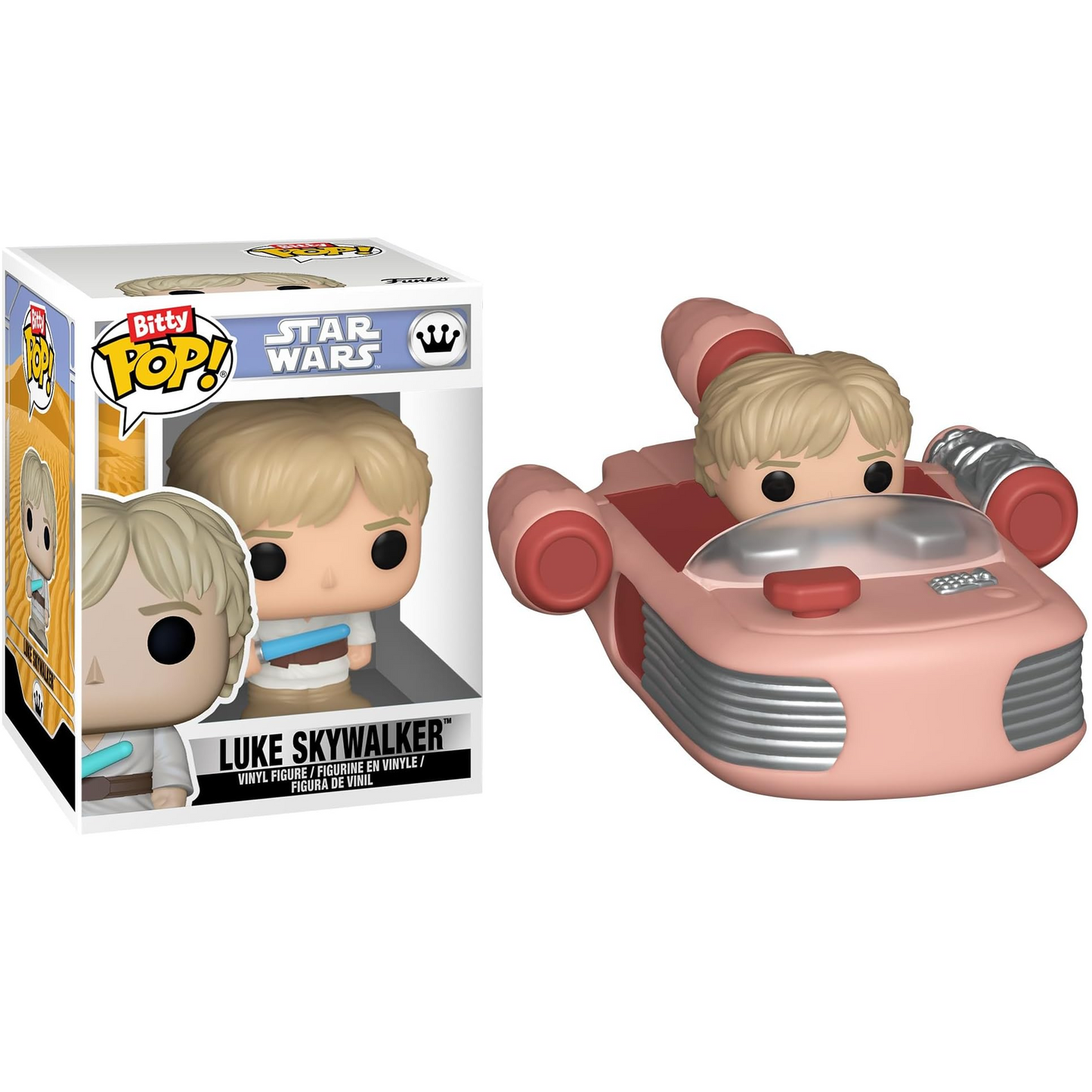 Funko Bitty Pop! Star Wars: Luke Skywalker And Speeder - Mini Figure