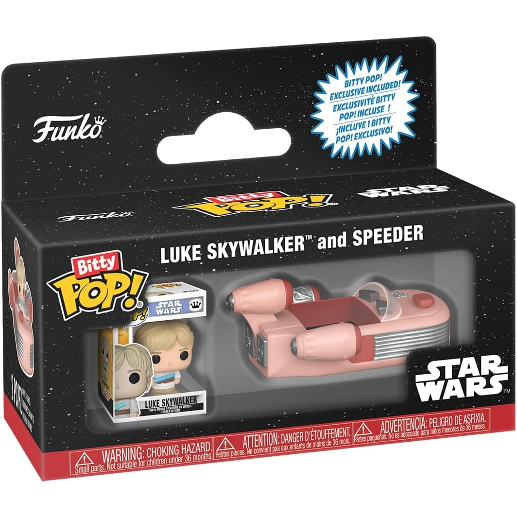 Funko Bitty Pop! Star Wars: Luke Skywalker And Speeder - Mini Figure
