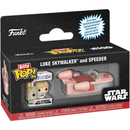 Funko Bitty Pop! Star Wars: Luke Skywalker And Speeder - Mini Figure