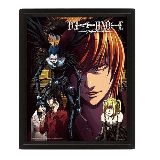 Pyramid - Death Note - Poster 3D Lenticular Incorniciato Fate Design Cornice