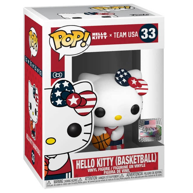 Funko Pop ! Hello Kitty - (33) Hello Kitty (Basketball) Sanrio Figure Hk 9Cm