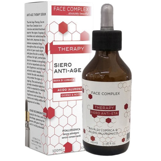Face Complex Siero Anti-Age Therapy Con Bava Di Lumaca E Acido Ialuronico 100Ml