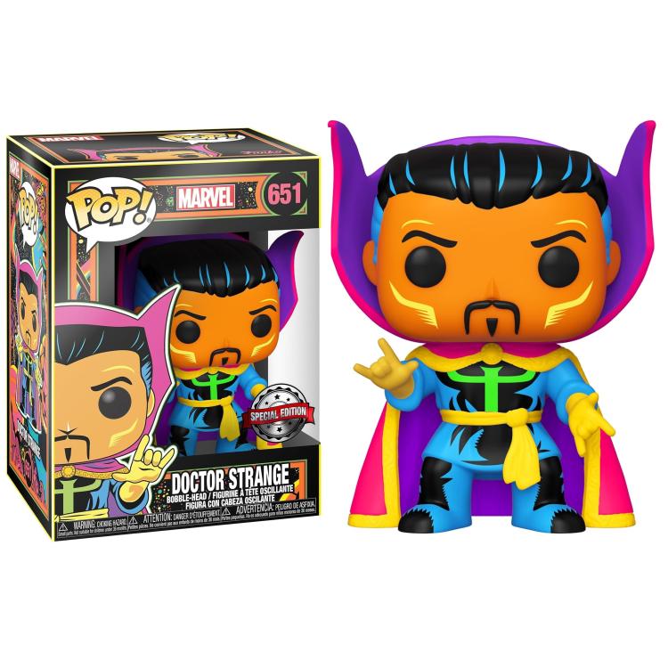 Funko Pop ! Marvel Studios Blacklight (651) Doctor Strange Statua Vinyl Figure