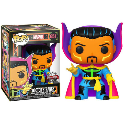 Funko Pop ! Marvel Studios Blacklight (651) Doctor Strange Statua Vinyl Figure