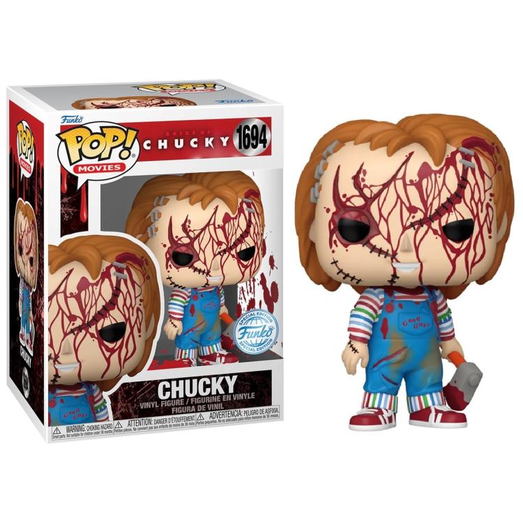 Funko Pop ! Movies Horror Bride Of Chucky (1673) - Chucky Bloody Special Ed 9Cm
