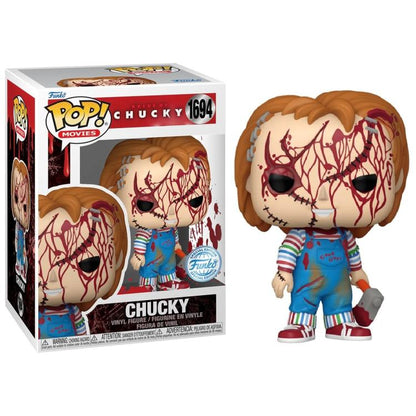 Funko Pop ! Movies Horror Bride Of Chucky (1673) - Chucky Bloody Special Ed 9Cm