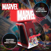 Cable Guys - (Logo Lampada Marvel) Statuetta Base Ricarica Smartphone Controller