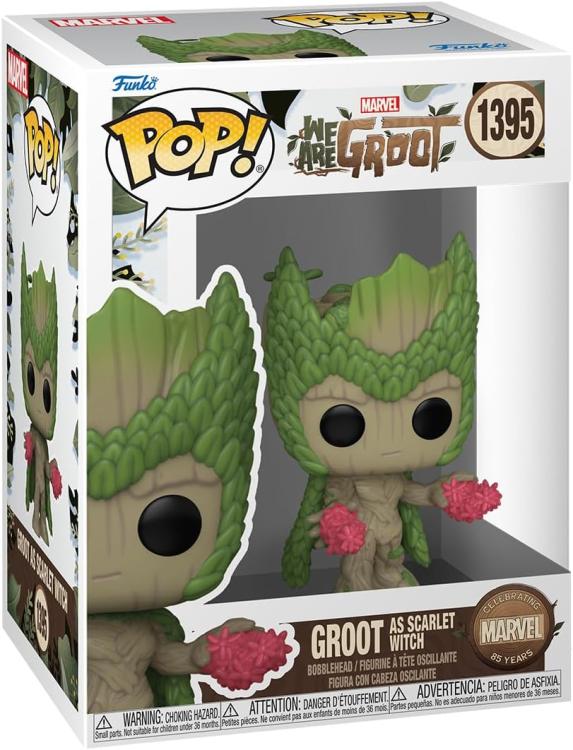 Funko Pop ! Marvel Wag - Scarlet Witch We Are Groot - (1395) - Vinyl Figure 9Cm