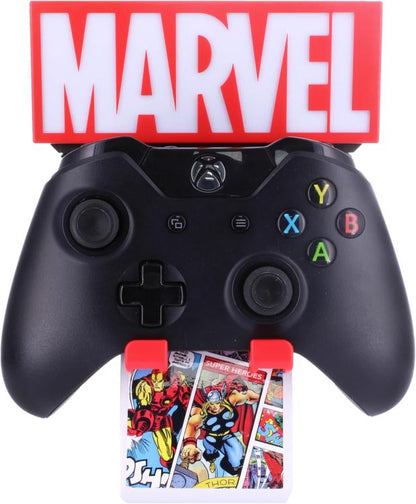 Cable Guys - (Logo Lampada Marvel) Statuetta Base Ricarica Smartphone Controller
