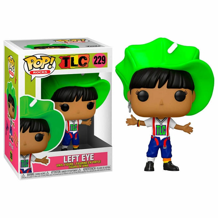 Funko Pop Tlc Rocks Left Eye 229- Vinyl Figure Statuetta Rock Da Collezione 9 Cm