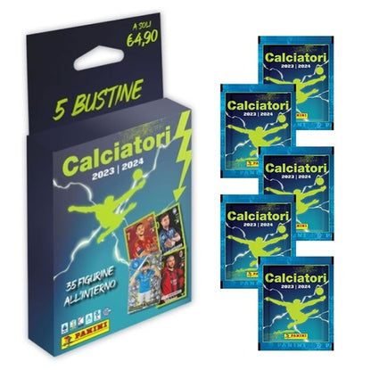 CALCIATORI PANINI 2023-2024 ECO BLISTER PACK DI 5 BUSTINE (35 FIGURINE) SERIE A