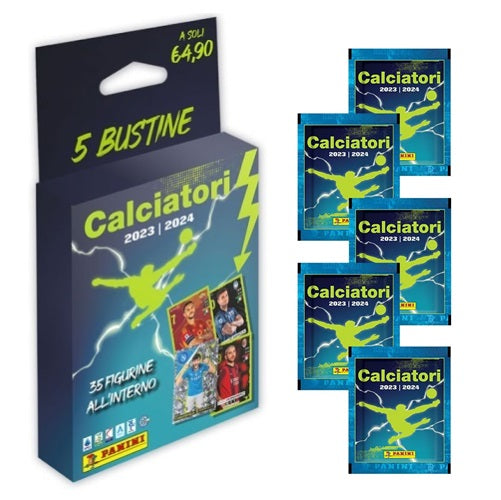 CALCIATORI PANINI 2023-2024 ECO BLISTER PACK DI 5 BUSTINE (35 FIGURINE) SERIE A
