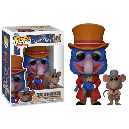 Funko Pop ! Disney The Muppet Christmas Carol - 1456 Charles Dickens W/Rizzo 9Cm
