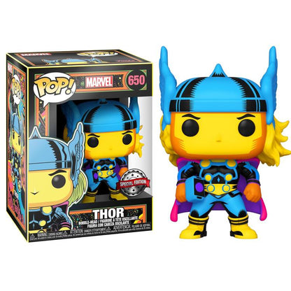Funko Pop ! Marvel Studios Comics Blacklight (650) Thor Statua Vinyl Figure 9Cm