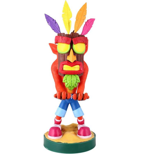 Cable Guys - Crash Bandicoot (Aku) Statuetta Base Ricarica Smartphone Controller