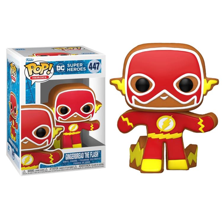 Funko Pop ! Dc Heroes Holiday - (447) Gingerbread The Flash - Vinyl Figure 9Cm